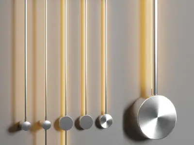 Aesir wall light Lampatron-ION  Sottileminimal wall light 3D model