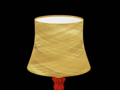 Bed Side Table Lamp Low-poly 3D model get