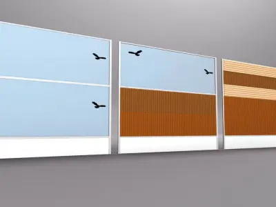 Noise barrier big 3D model