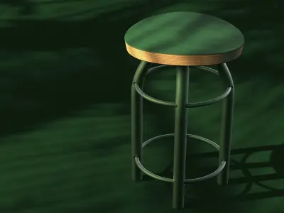 Stool for cafe 3D model