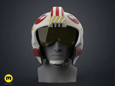 Luke Skywalker X-Wing Pilot Helmet - Star Wars 3D print model
