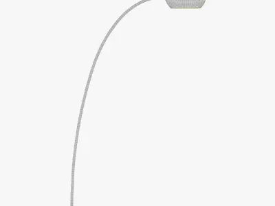 Petite Arc Metal Floor Lamp 3D model