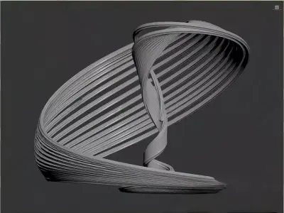 Modern Art Installation 3D model