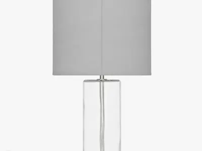 Blown Glass Table Lamp by West Elm 3D model