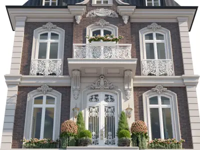 Modern Classic house 3D model