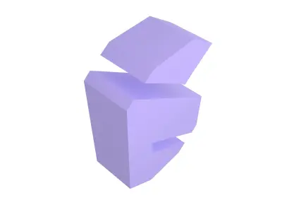 Sci-Fi Number 6 v1 003 Low-poly 3D model