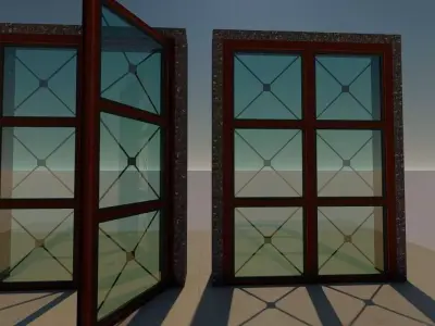 SAFRA GATE 2 Low-poly 3D model