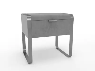 Nightstand Cantori Elvis bedside table with drawers 3D model