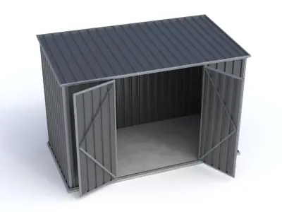 Small Garden Shed High Poly 3D model