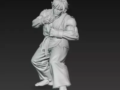 Ryu from Street Fighter 3D print model
