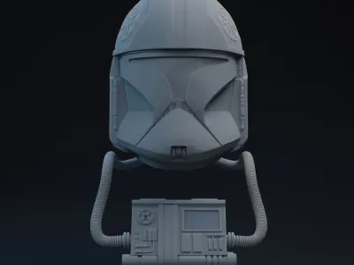 P1 Clone Pilot One-Twelfth Scale Printable Helmet 3D print model