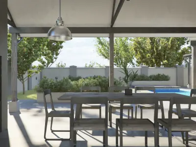 Set 5 - VRay C4D - 8 x Interior and Exterior Scenes 3D Model Pack