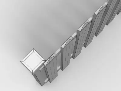 Fence picket 3D model