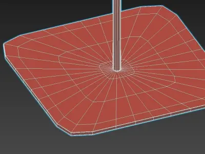 HENDRIX floor lamp with shade 3D model