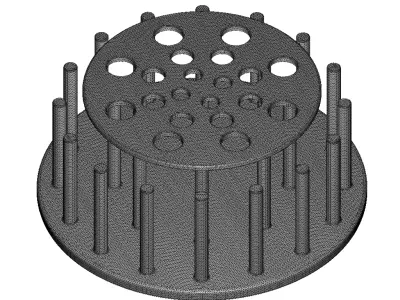 Baby Laboratory Test Tube Holder Toy 3D model