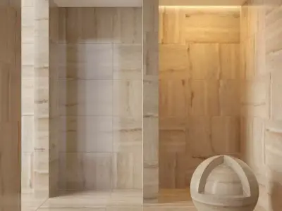 Marble wall 155 3D model