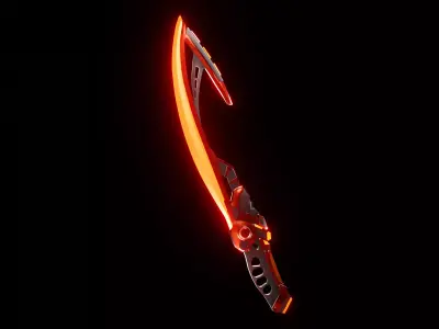 Sci-fi Sword Low-poly Game Ready model Low-poly 3D model