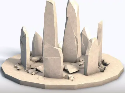 Low Poly Stones Vol5 3D model
