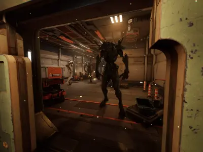 Alien 4 Low-poly 3D model