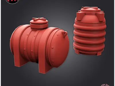 Water Tanks 3D print model