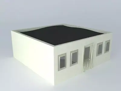 Modern Compact Canarian House V1 Free 3D model