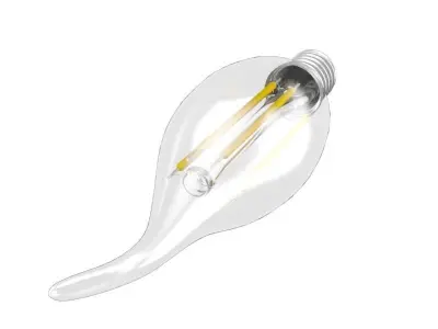 filament led light bulb 3D model