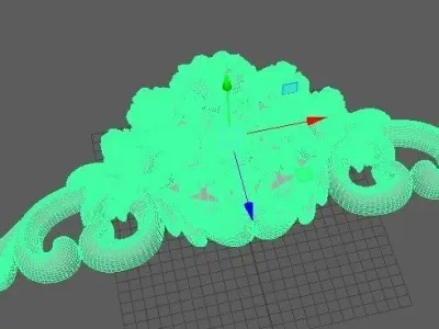 dekor ornate ornament 3D model 13
