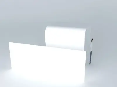 C lounge box with light in it Free 3D model