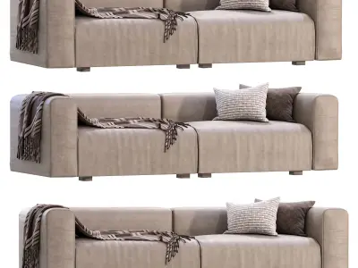 Sofa Mags Leather 3D model