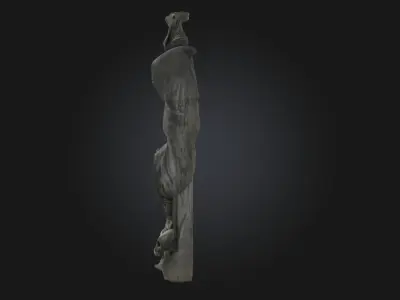 Grim Reaper Tombstone  Symbol of Deaths Eternal Watch 3D model