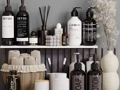 Bathroom Accessories  3D Model Pack