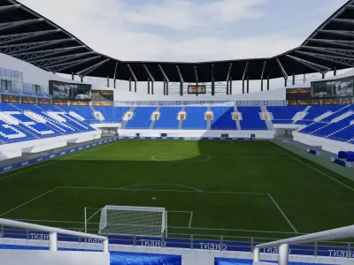Ghelamco Arena Arteveldestadion Ghent Belgium Low-poly 3D model