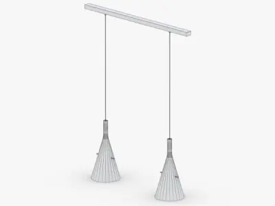 1496 - Hanging Lamp Low-poly 3D model