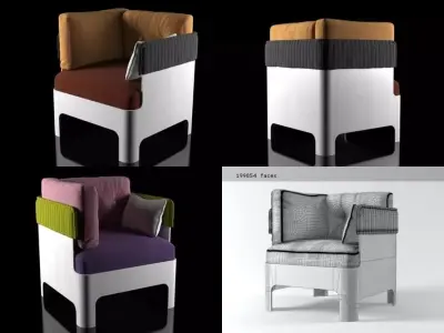 Koja  low 3D model