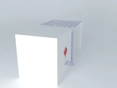d cube with light Free 3D model