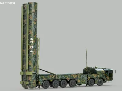  Rigged HQ-29 ABM And ASAT MissileSystem PBR 