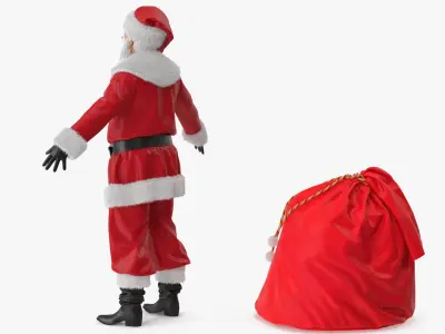  Santa Claus with a Bag 