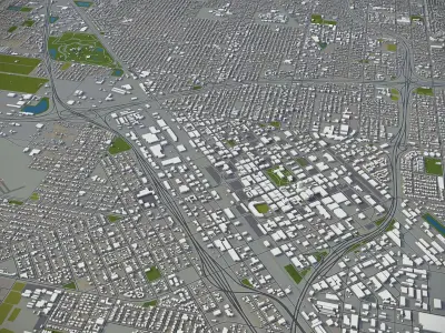 Fresno  Low-poly 3D model