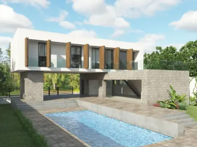 Modern House L 3D model
