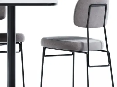 Foot Table and Kapoor Chair by Annud 3D model