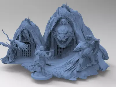 Fright Cave model set 3D model