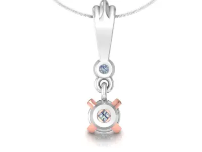 Solitaire Pendant With STL 3dm  3D print model