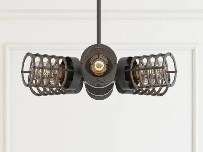 Edison trio pendant 3D model