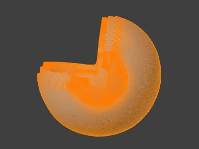 3D Model of Anatomy Inside Human Eye 3D print model