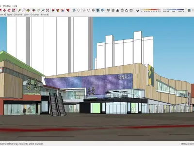 Sketchup Shopping Center 163 3D model