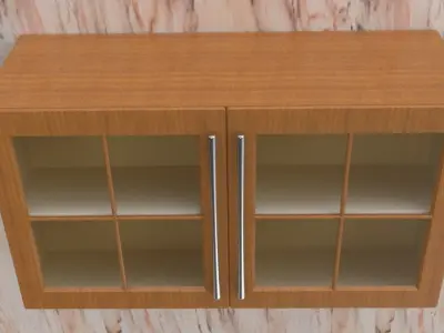Kitchen Cabinet  Free low-poly 3D model