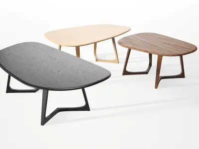 Twist Stone Coffee Tables 3D model