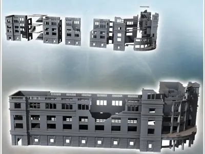 Stalingrad Main Department Store USSR 43 - World War Two Second  3D print model