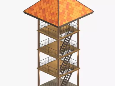 Tropical tower 26A03 3D model
