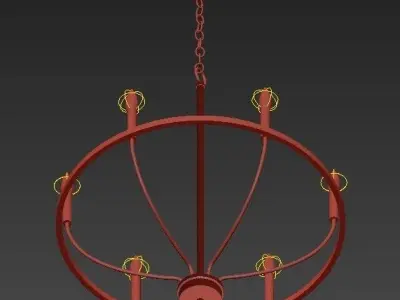 5 light Chandelier 3D model purchase